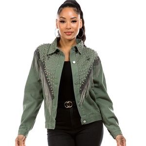 Studded Tassel Jacket